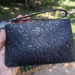 NWT Coach Star Glitter Wristlet